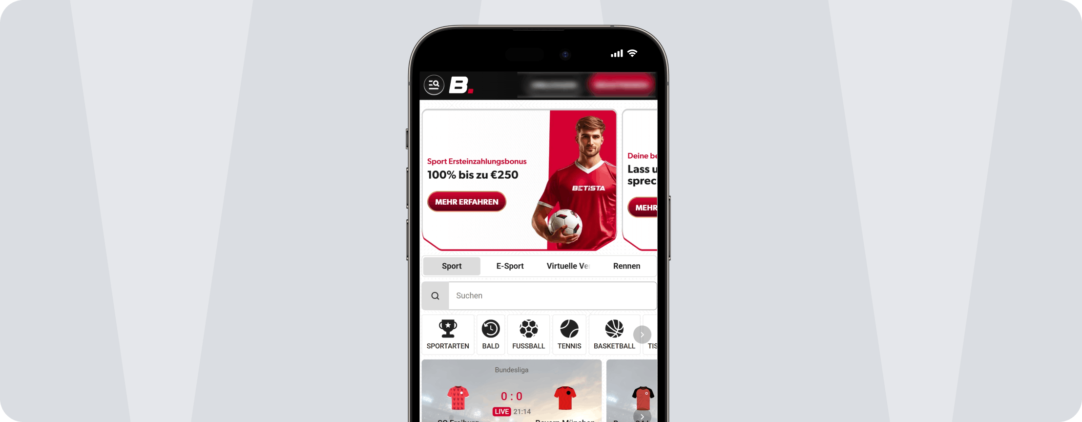 Betista Mobile App - Desktop
