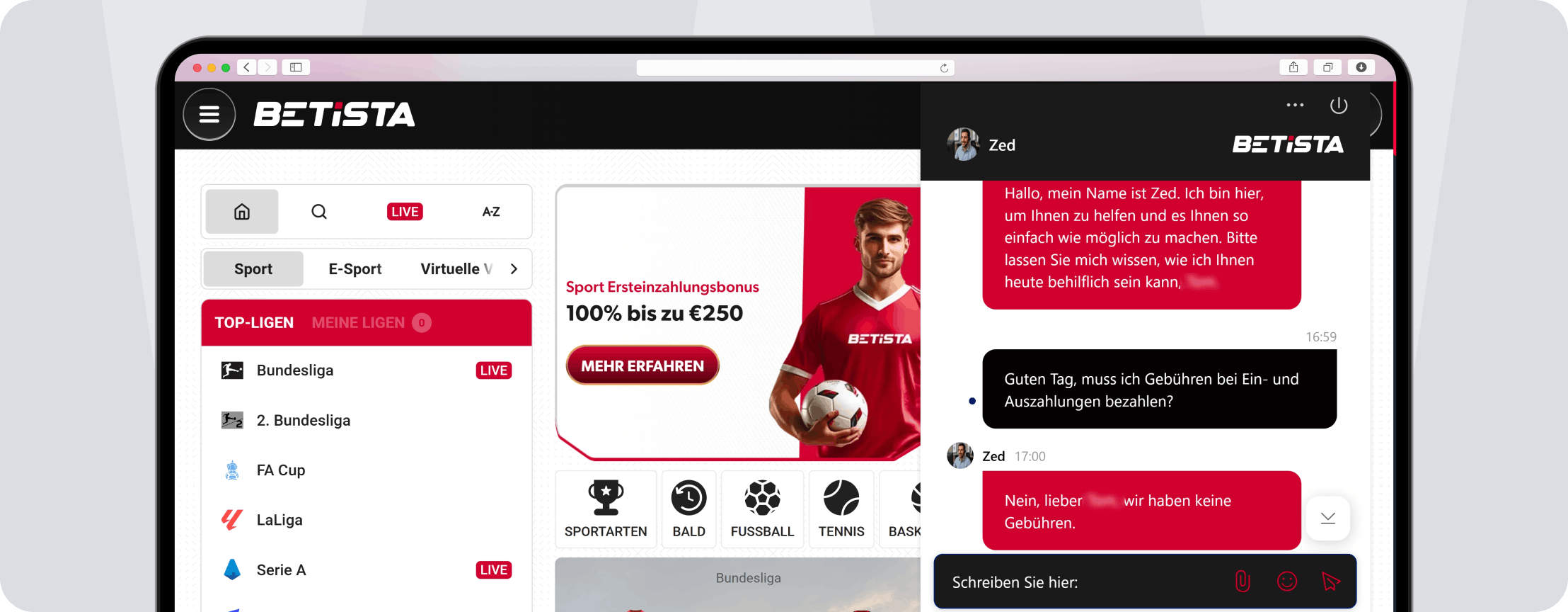 Betista Service - Desktop
