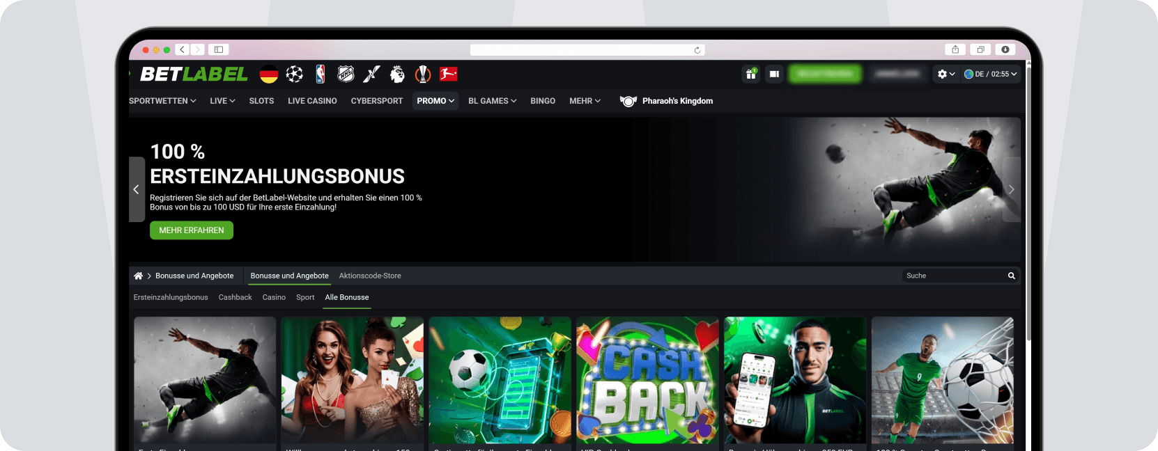 Screenshot Betlabel Bonus