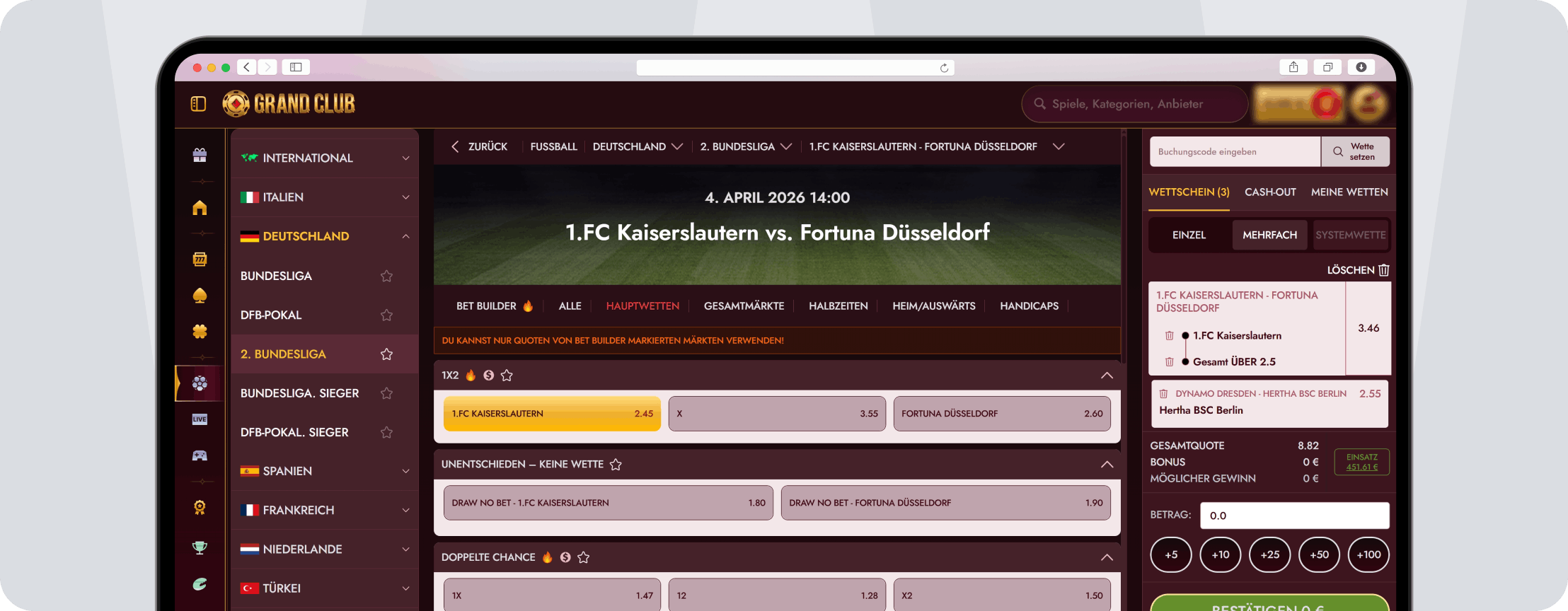 GrandClub Optik - Desktop