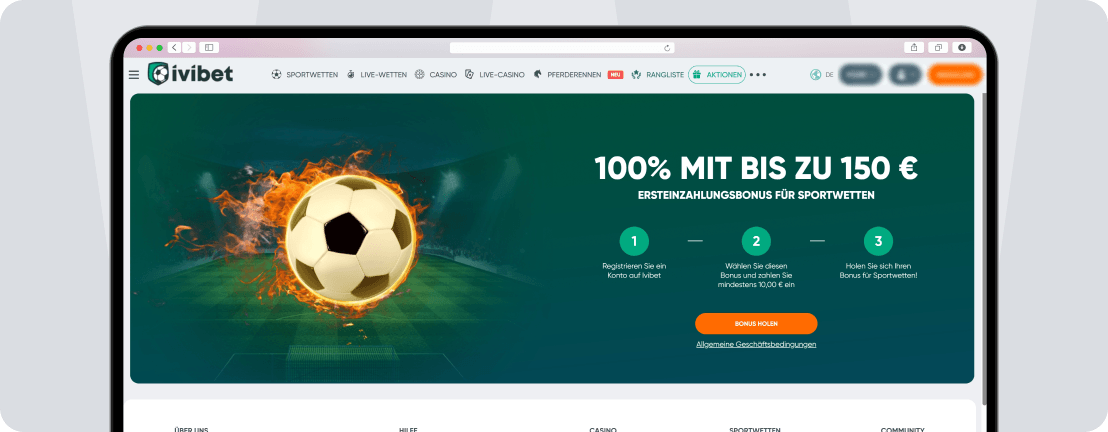 Screenshot Ivibet Bonus