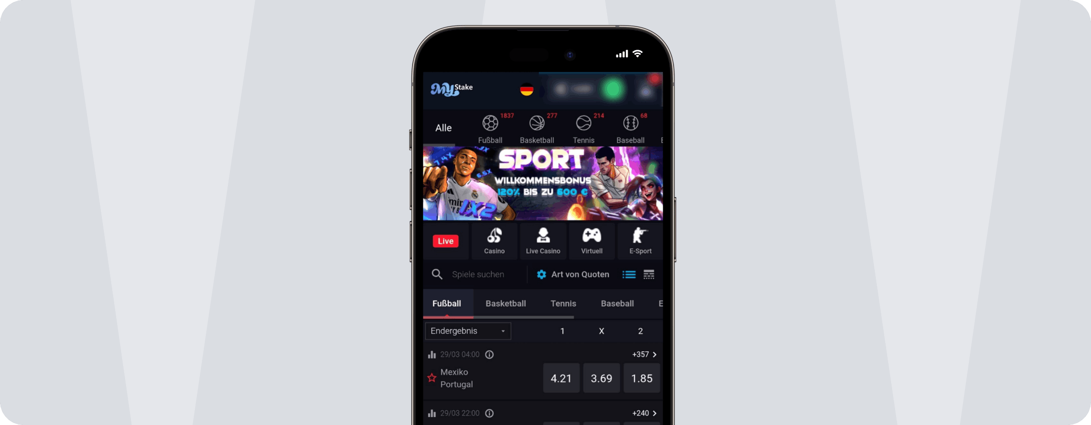 MyStake Mobile App - Desktop