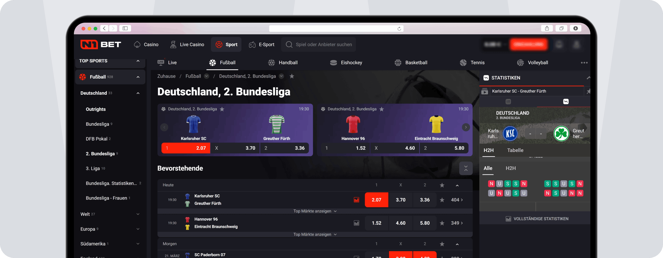 N1Bet Optik - Desktop