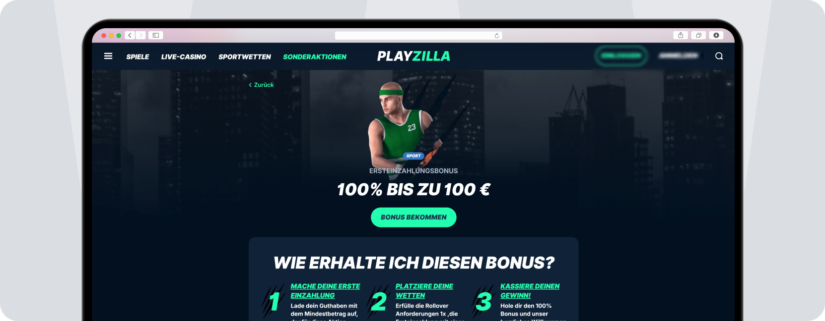 Screenshot Playzilla Bonus