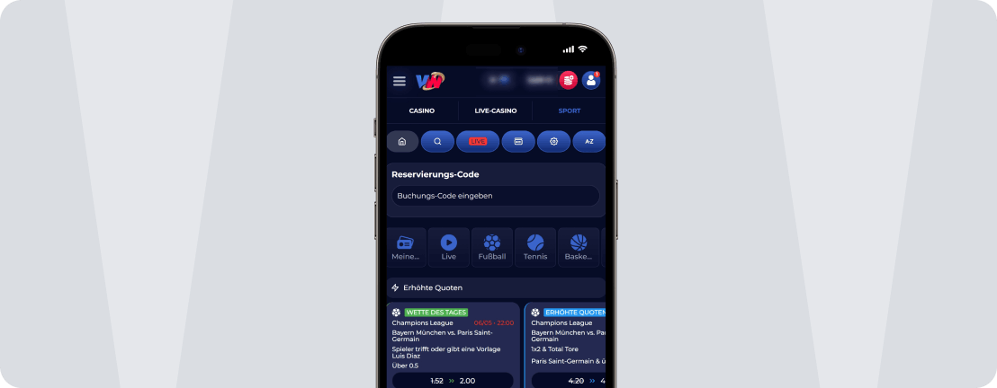 ViperWin Mobile App ist moderne Web-App