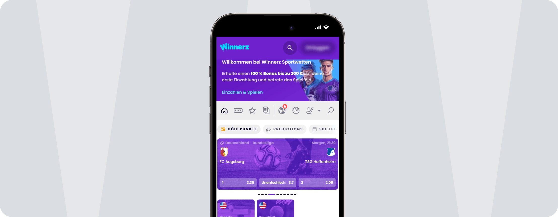 Winnerz Mobile App - Desktop