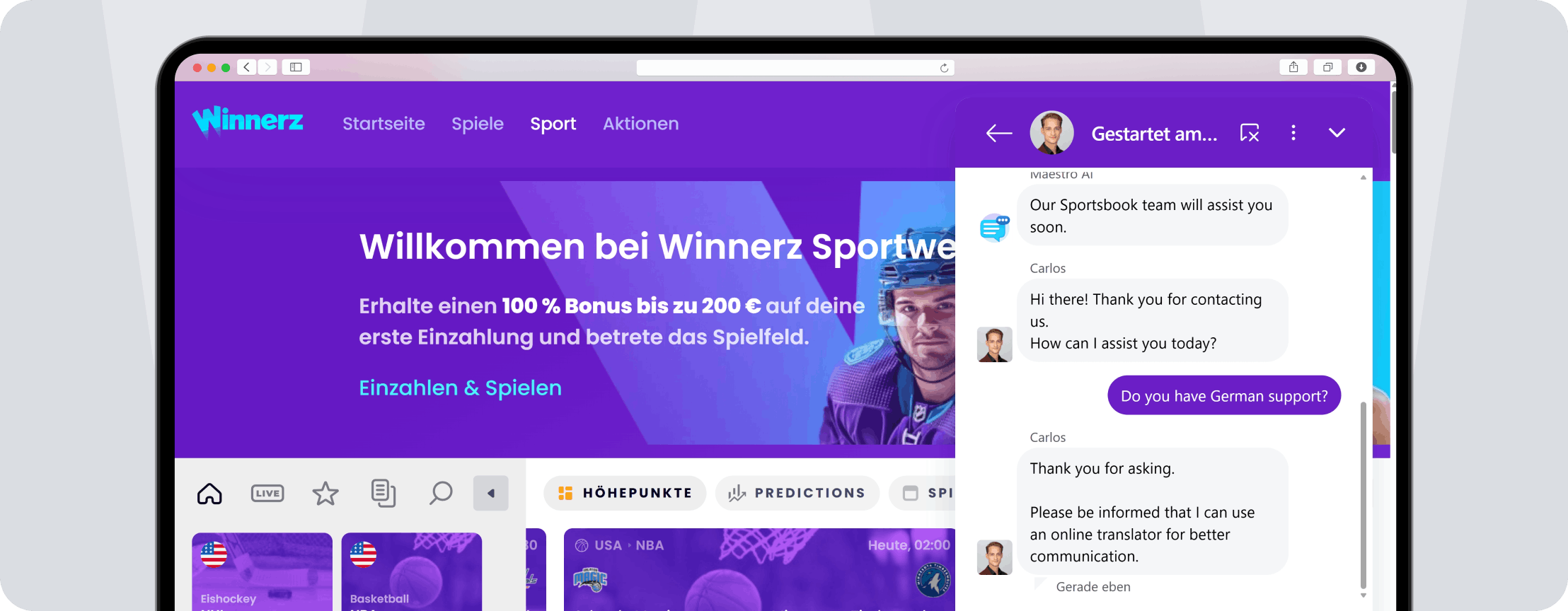 Winnerz Service - Desktop