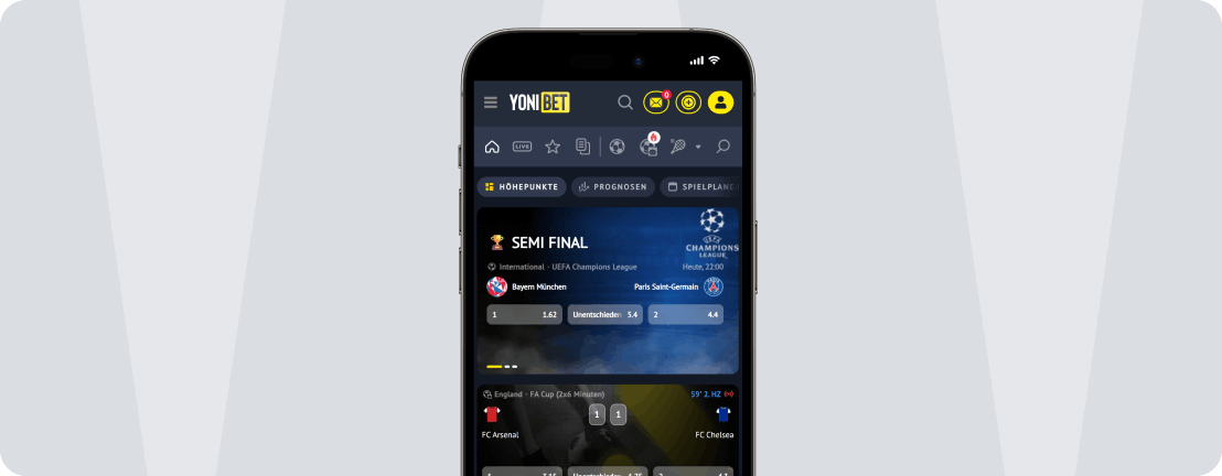 Yonibet Mobile App als moderne Web-App
