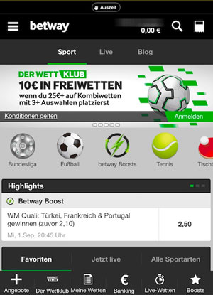 betway mobil