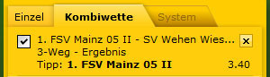 bwin Kombi- und Systemwetten