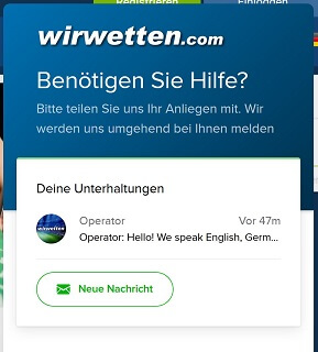 WirWetten Livechat