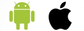 Logo von Android und ios