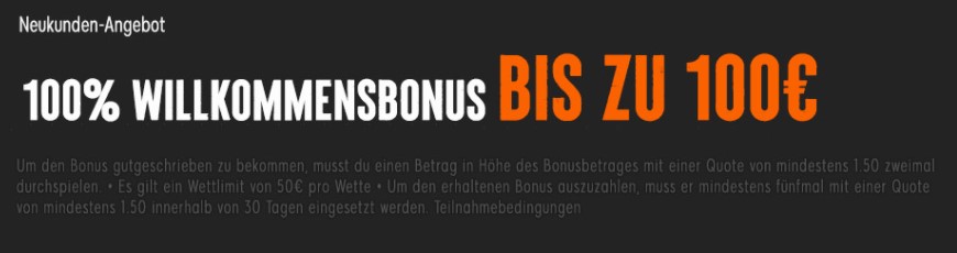 Willkommensbonus von 888sport