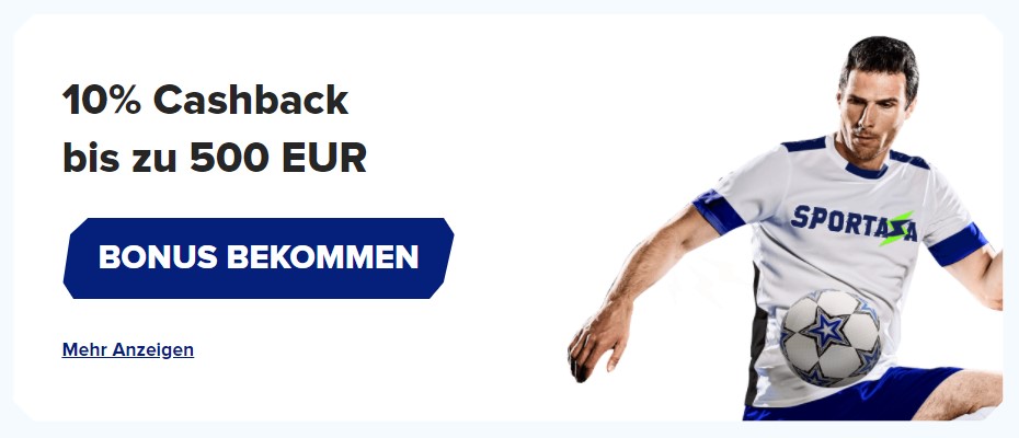 Cashback-Bonus von Sportaza