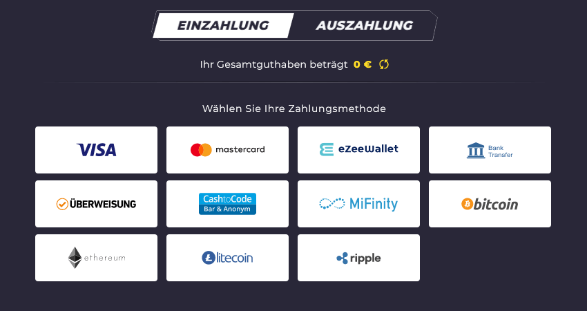 Einzahlung bei Powbet