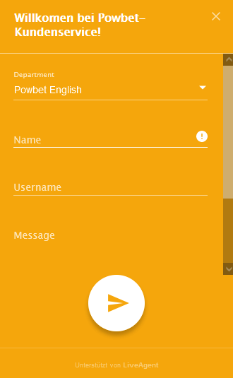 Live-Chat von Powbet